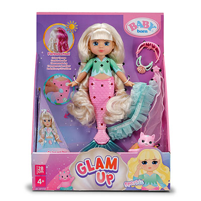 Baby Born Glam Up Mermaid Doll Sparkle